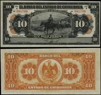 10 pesos 1913, seria A, numeracja 081799, dwukro