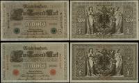 zestaw: 2 x 1.000 marek 21.04.1910, druk zielony