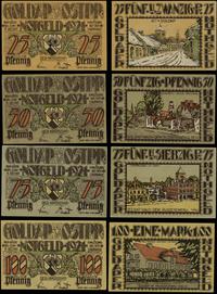 Prusy Wschodnie, zestaw: 25, 50, 75 i 100 fenigów, ważne do 31.12.1921