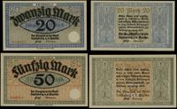 Brandenburgia, zestaw 4 banknotów, bez daty