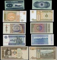 zestaw różnych banknotów, zestaw 13 banknotów:
