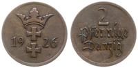 2 fenigi 1926, Berlin, delikatna patyna, moneta 