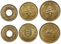lot 3 monet 1955, Paryż, 1 piastra, 5 piastr, 10