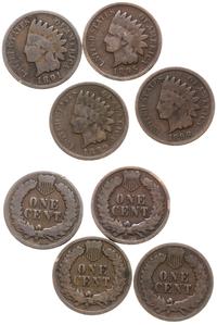 lot 4 x 1 cent 1889, 1890, 1891, 1895, Filadelfi