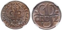 1 grosz 1936, Warszawa, piękna moneta w pudełku 