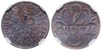 2 grosze 1935, Warszawa, piękna moneta w pudełku