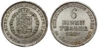 1/6 talara 1837, Kassel, moneta w delikatnej pat