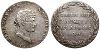 gulden 1811 C, Clausthal, Aw: Głowa władcy w wie