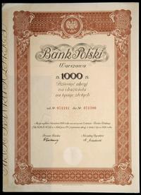 10 akcji na 1.000 złotych 1.04.1934, Bank Polski
