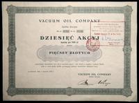 10 akcji po 500 złotych 1.01.1930, Vacuum Oil Co