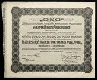 10 akcji po 1.000 marek polskich 17.01.1922, Cen