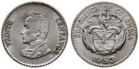 20 centavos 1953 B, Bogota, srebro próby '300', 