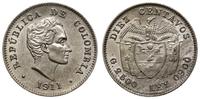 10 centavos 1911, srebro próby '900', KM 196.1