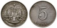 5 centimes 1904, Waterbury, miedzionikiel, monet