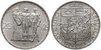 20 koron 1933, Kremnica, srebro próby '700', KM 