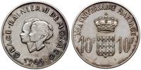 Monako, 10 franków, 1966