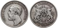2 korony 1876, Sztokholm, srebro próby '800', KM