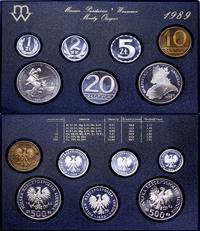 zestaw rocznikowy monet obiegowych 1989, Warszaw