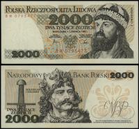 2.000 złotych 01.06.1982, seria BW, numeracja 07