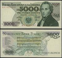 5.000 złotych 01.06.1986, seria BH, numeracja 42