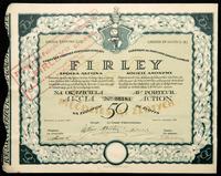akcja na 50 złotych 1925, "FIRLEY"- Lubelska Fab