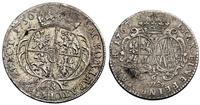 zestaw dwóch monet srebrnych, ort 1756, Lipsk i 