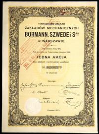 1 akcja na 100 złotych 1927, Towarzystwo Akcyjne