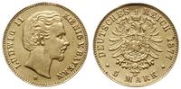 5 marek 1877 D, Monachium, złoto, 1.98 g, ślad p