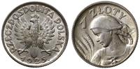 1 złoty 1925, Londyn, głowa kobiety w czepcu, pi