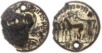 naśladownictwo monety złotej (aureusa), Aw: Głow