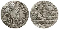 trojak 1619, Ryga, małe popiersie króla, wada kr