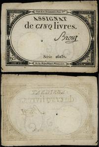 asygnata na 5 liwrów (31.10.1793), seria 26251, 