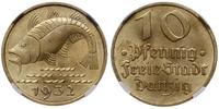 10 fenigów 1932, Berlin, Dorsz, piękna moneta w 
