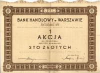 Akcja Banku Handlowego w Warszawie na 100 złotyc