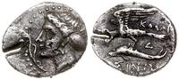 drachma IV w. pne, Aw: Głowa nimfy Sinope w nasz