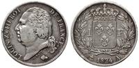 Francja, 1 frank, 1824/3 A