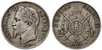 2 franki 1868 BB, Strasburg, srebro 10.02 g, rza