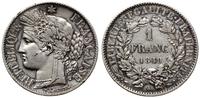 Francja, 1 frank, 1849 A
