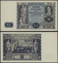 20 złotych 11.11.1936, seria AF, numeracja 65738
