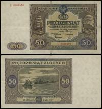 50 złotych 15.05.1946, seria L, numeracja 856853