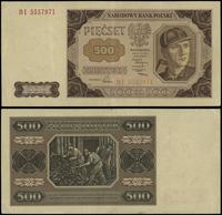 500 złotych 1.07.1948, seria BI, numeracja 55579