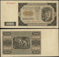 500 złotych 1.07.1948, seria AE, numeracja 10861