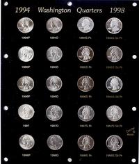 Stany Zjednoczone Ameryki (USA), zestaw 20 monet o nominale 1/4 dolara