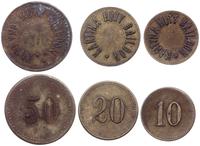 Polska, zestaw 5 żetonów - 10, 20, 50, 100 i 200 (groszy), po 1921 roku