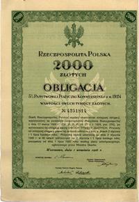 obligacja na 2.000 złotych- 5 % państwowa pożycz