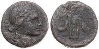 obol ok. 79-65 pne, Aw: Głowa Dionizosa w prawo,