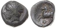 brąz po 359 pne, Aw: Głowa Filipa w lewo; Rw: Je