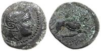 brąz 306–281 pne, Aw: Głowa Ateny w prawo, Rw: L