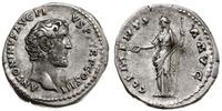 denar 140-143, Rzym, Aw: Głowa cesarza bez wieńc