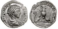 denar 198-200, Rzym, Aw: Popiersie cezara bez wi